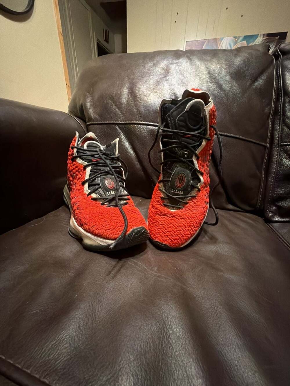 Nike LeBron 17 'Air Max Uptempo' University Red/Black Basketball Shoes